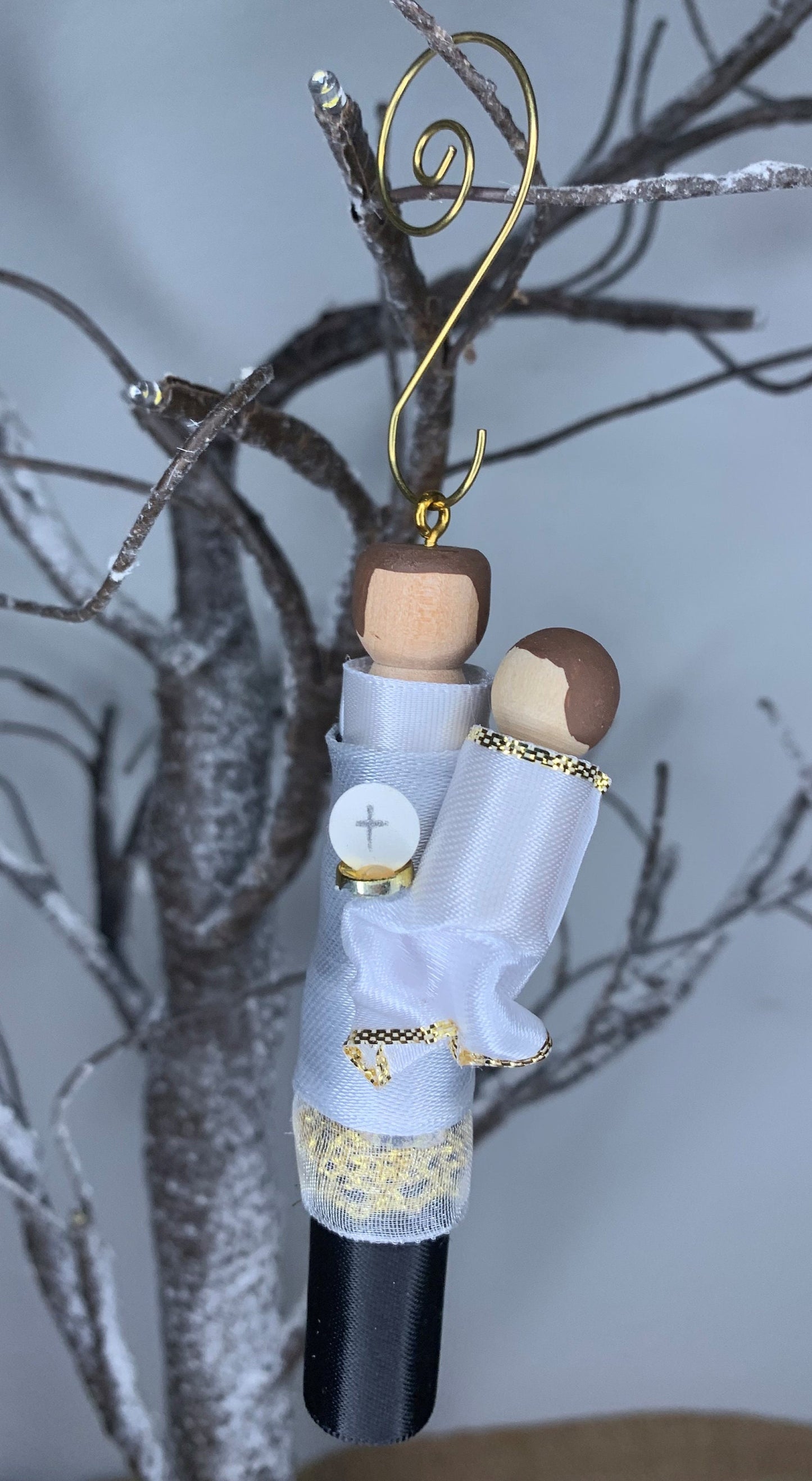 St. Stanislaus Kostka Wooden Doll Ornament