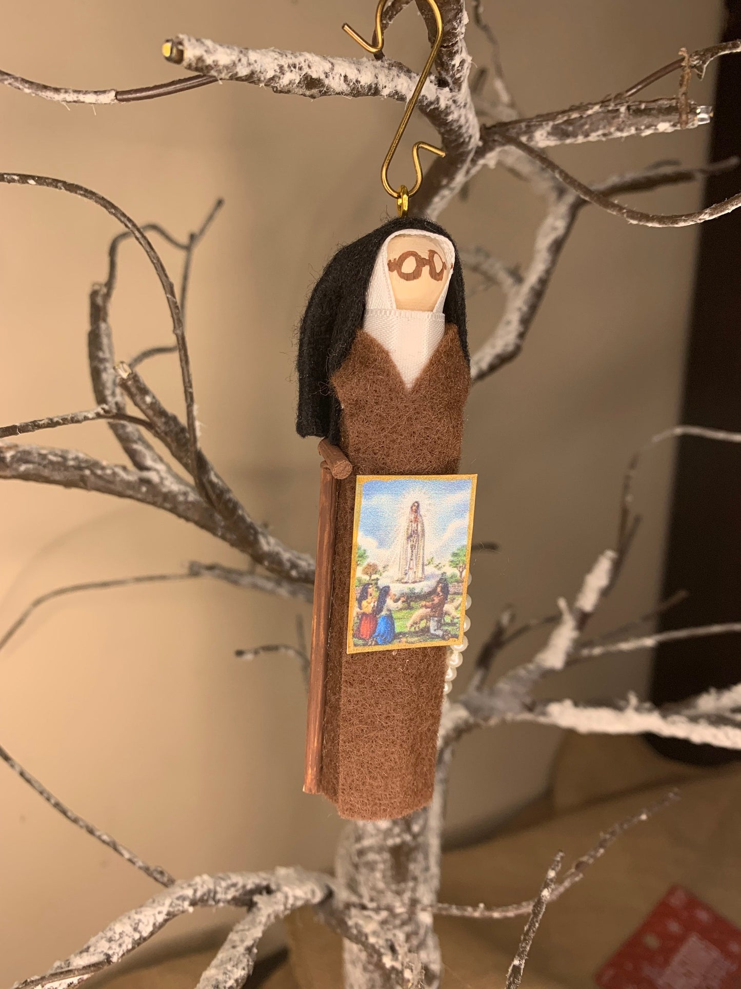 Servant of God Lucia dos Santos Wooden Doll Ornament