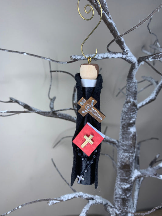 St. John Berchman Wooden Doll Ornament