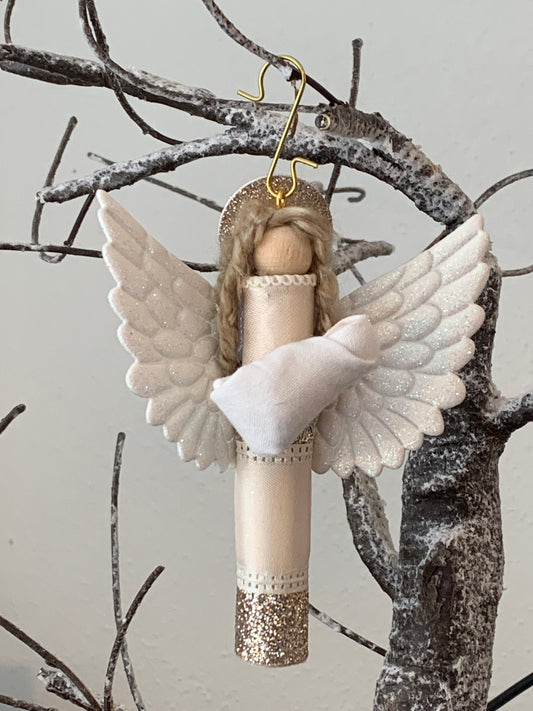 Angel of the Unborn Wooden Doll Ornament