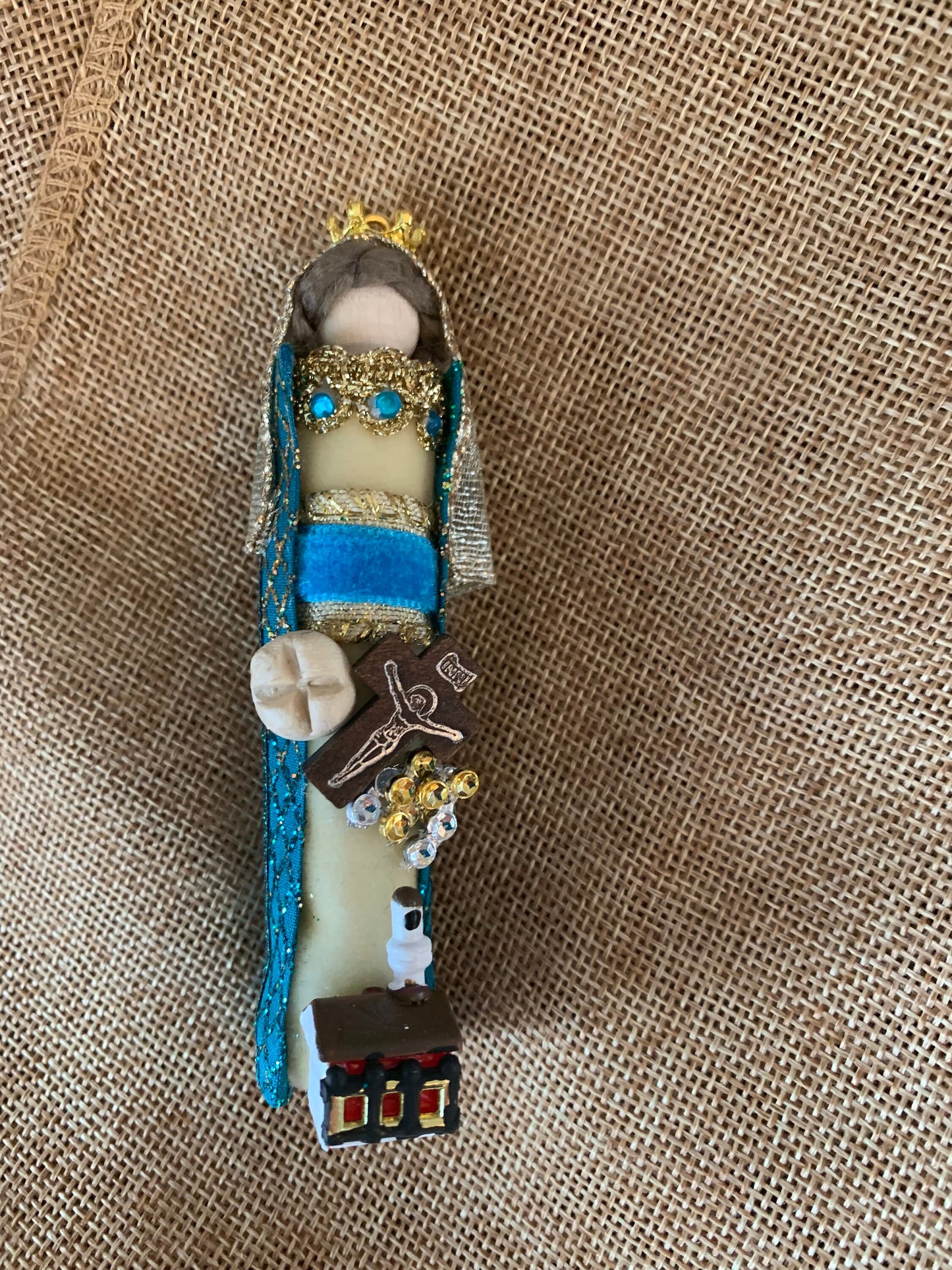 St. Emma of Gurk Wooden Doll Ornament