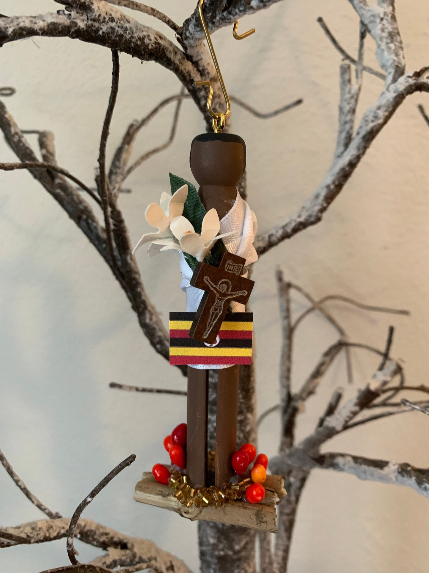 St. Charles Lwanga Wooden Doll Ornament