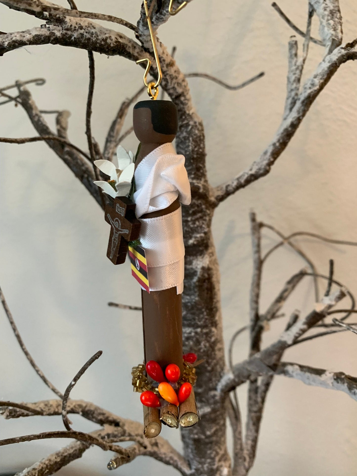 St. Charles Lwanga Wooden Doll Ornament