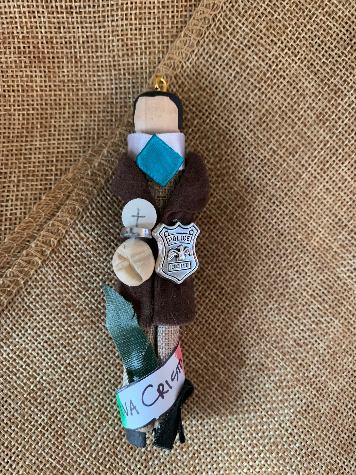 Blessed Miguel Pro Wooden Doll Ornament