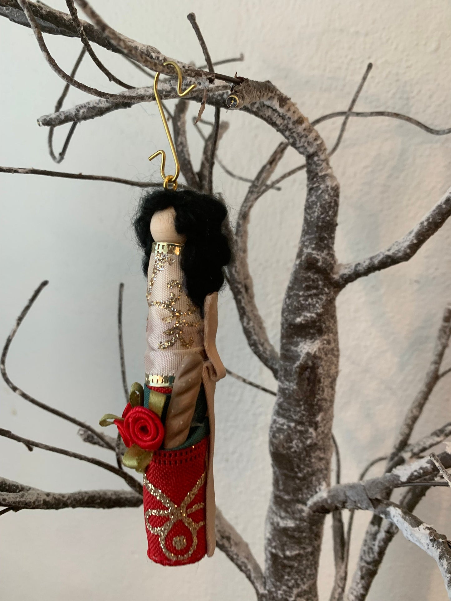 St. Casilda of Toledo Wooden Doll Ornament