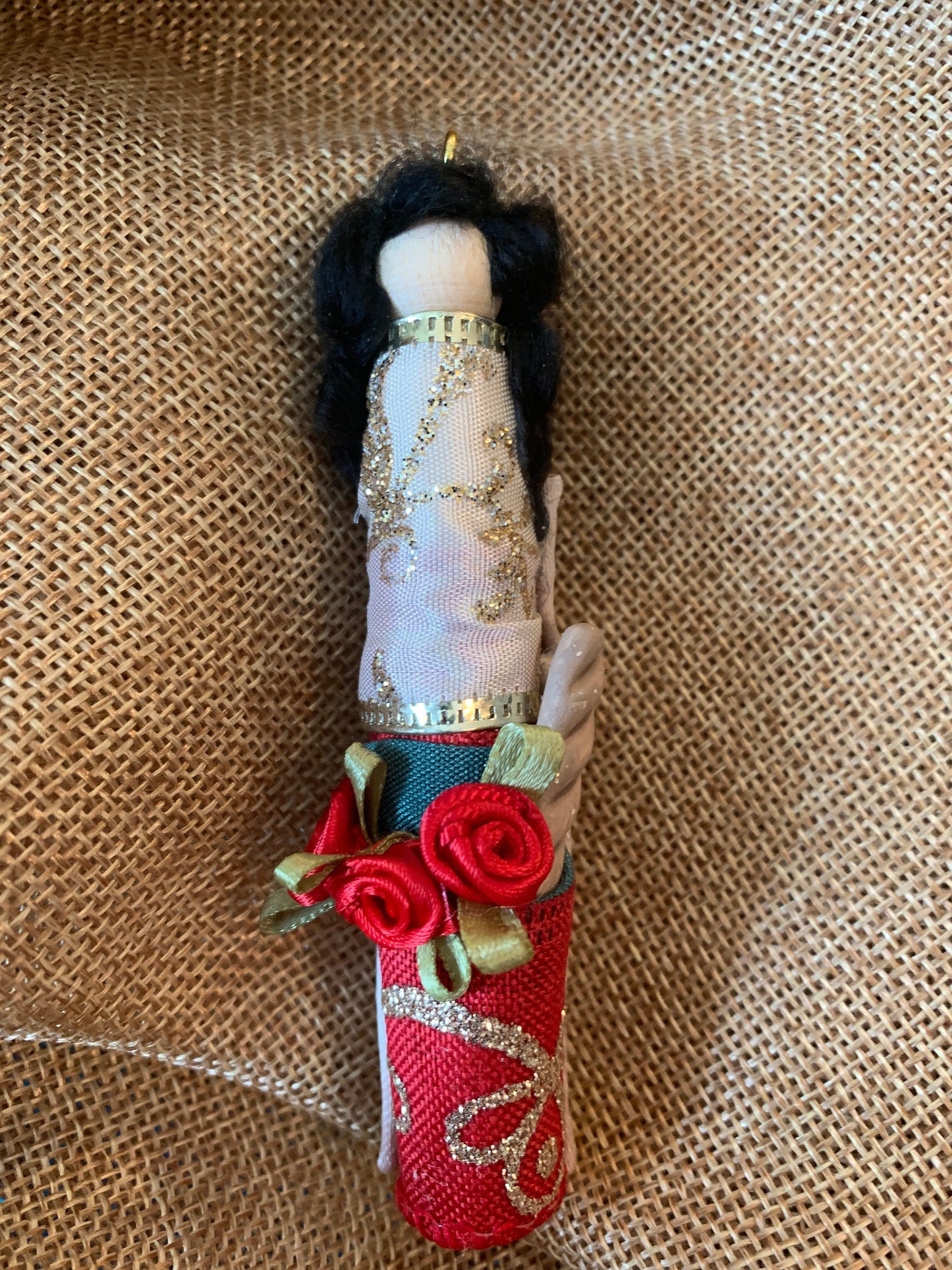 St. Casilda of Toledo Wooden Doll Ornament