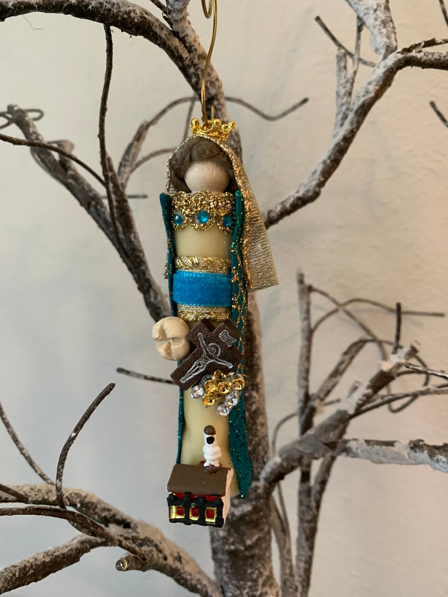 St. Emma of Gurk Wooden Doll Ornament