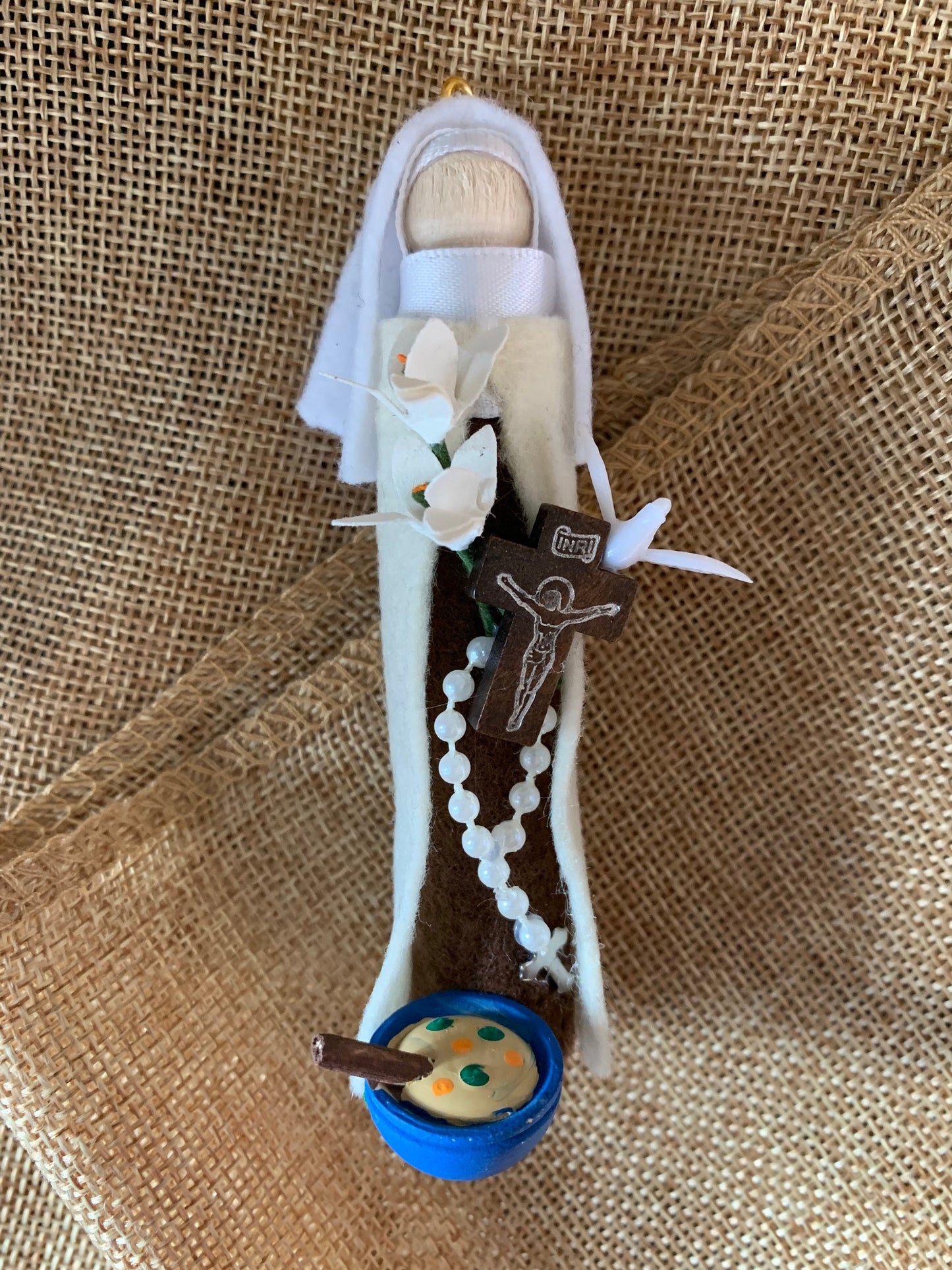 St. Mariam Baouardy Wooden Doll Ornament