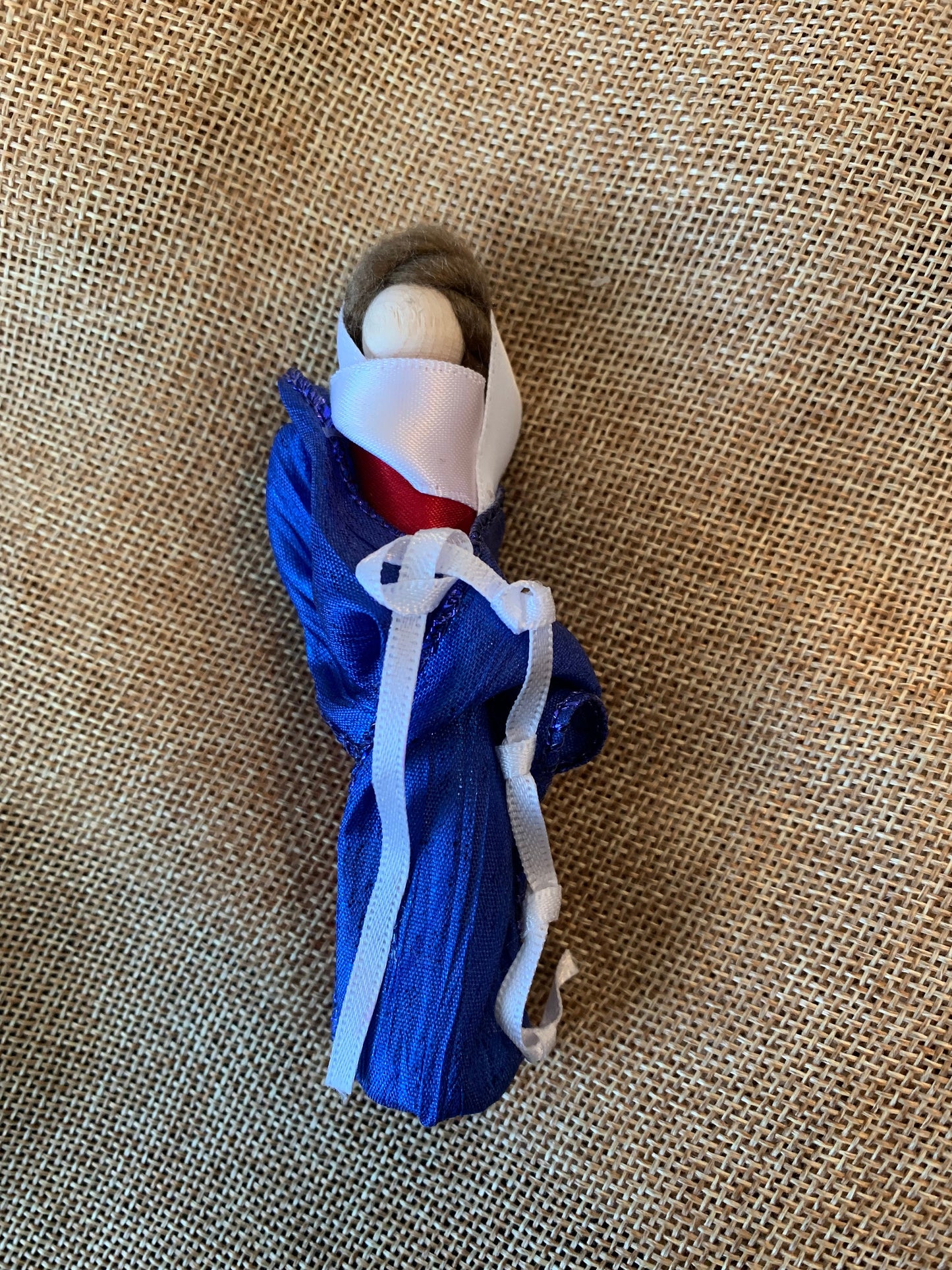 Our Lady Undoer of Knots Wooden Doll Ornament