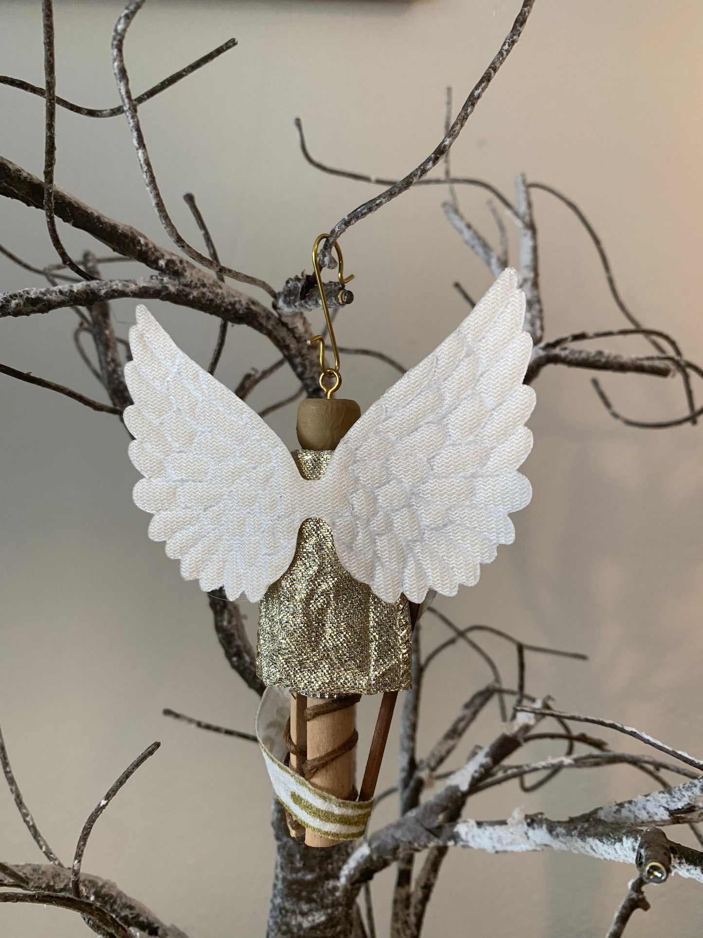 St. Gabriel the Archangel Wooden Doll Ornament