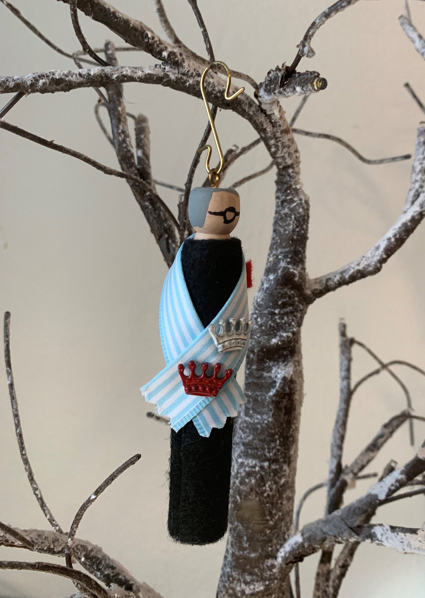 St. Maximillian Kolbe Wooden Doll Ornament