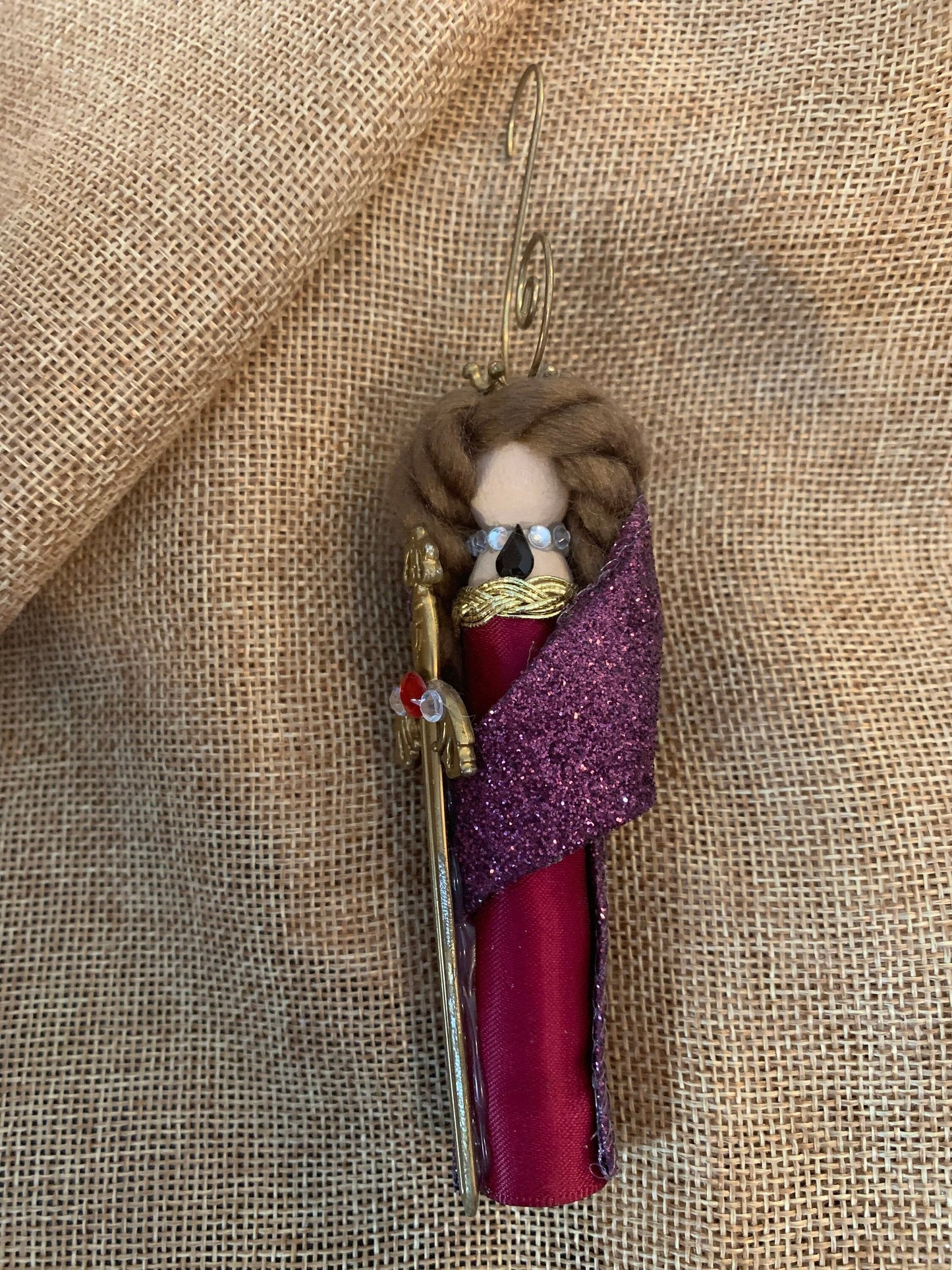 Old Testament Judith Wooden Doll Ornament