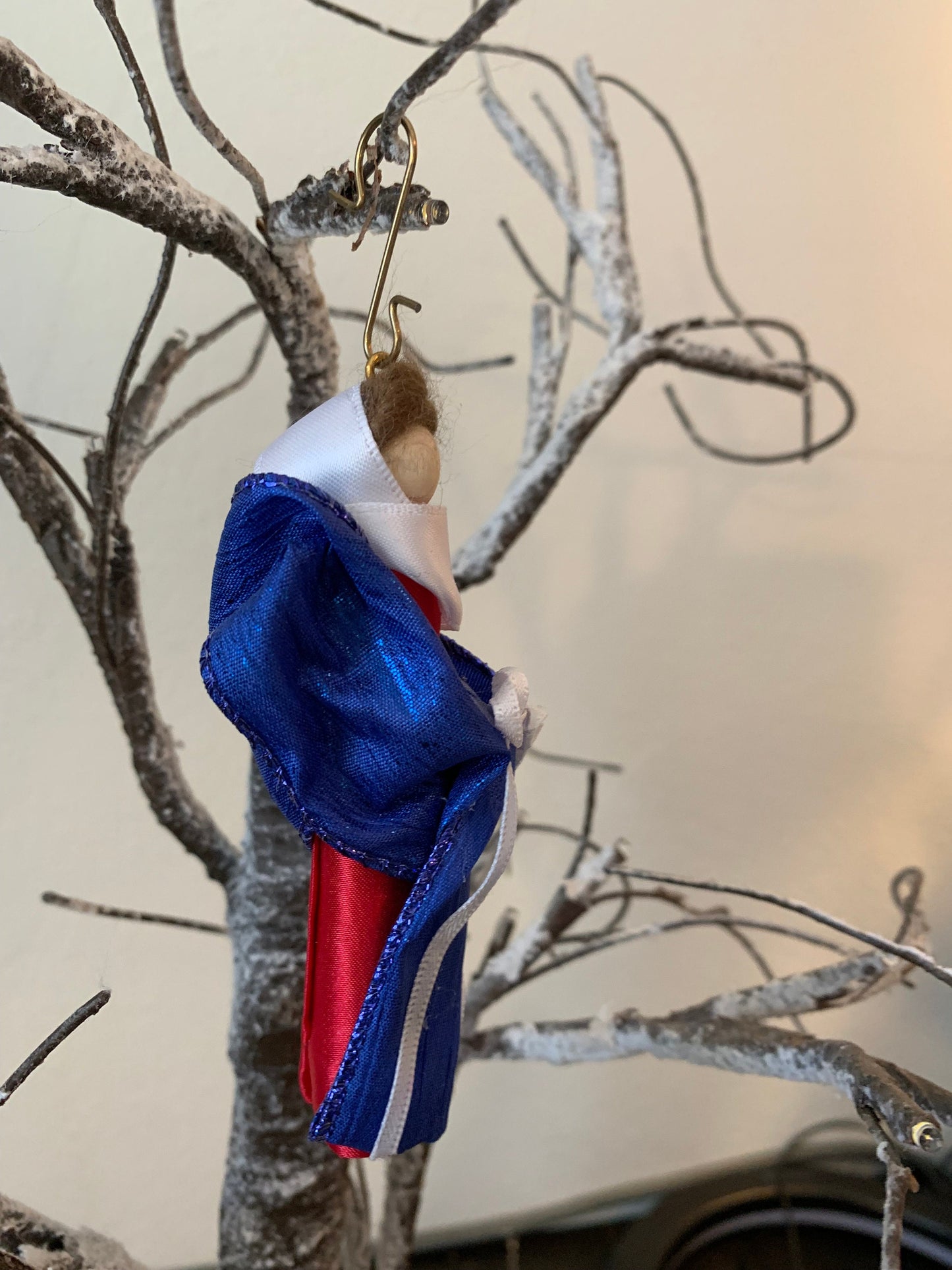 Our Lady Undoer of Knots Wooden Doll Ornament