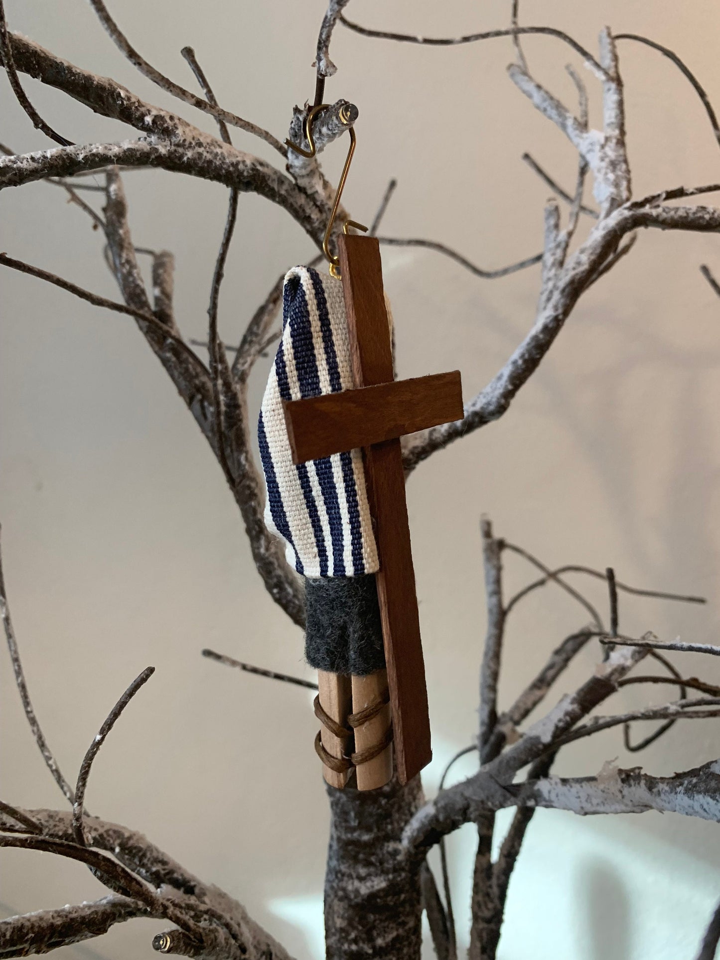 St. Simon of Cyrene Wooden Doll Ornament