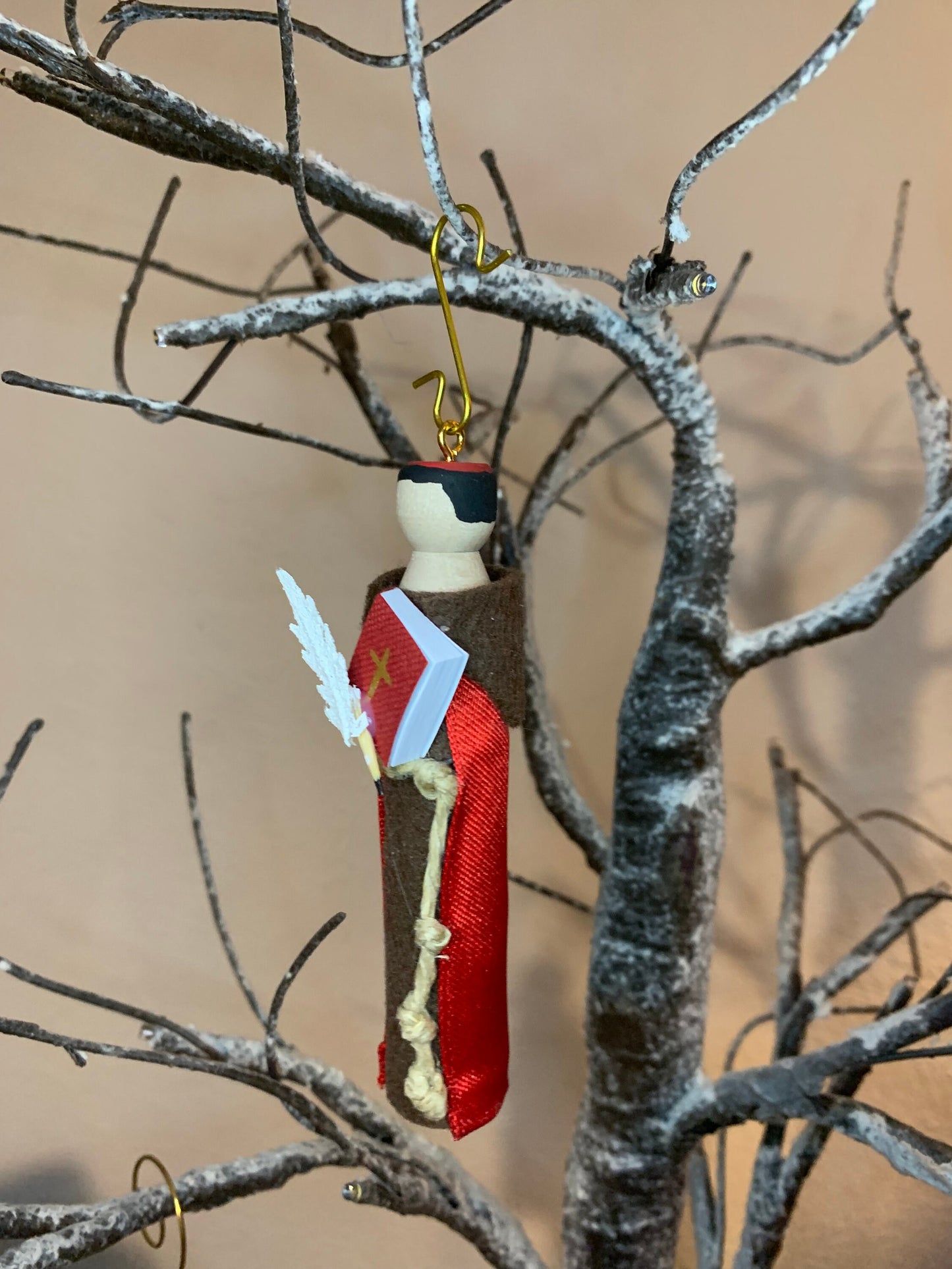 St. Bonaventure Wooden Doll Ornament