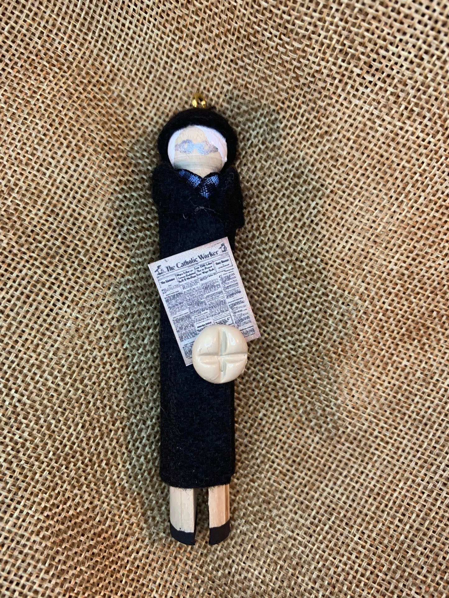 Servant of God Dorothy Day Wooden Doll Ornament