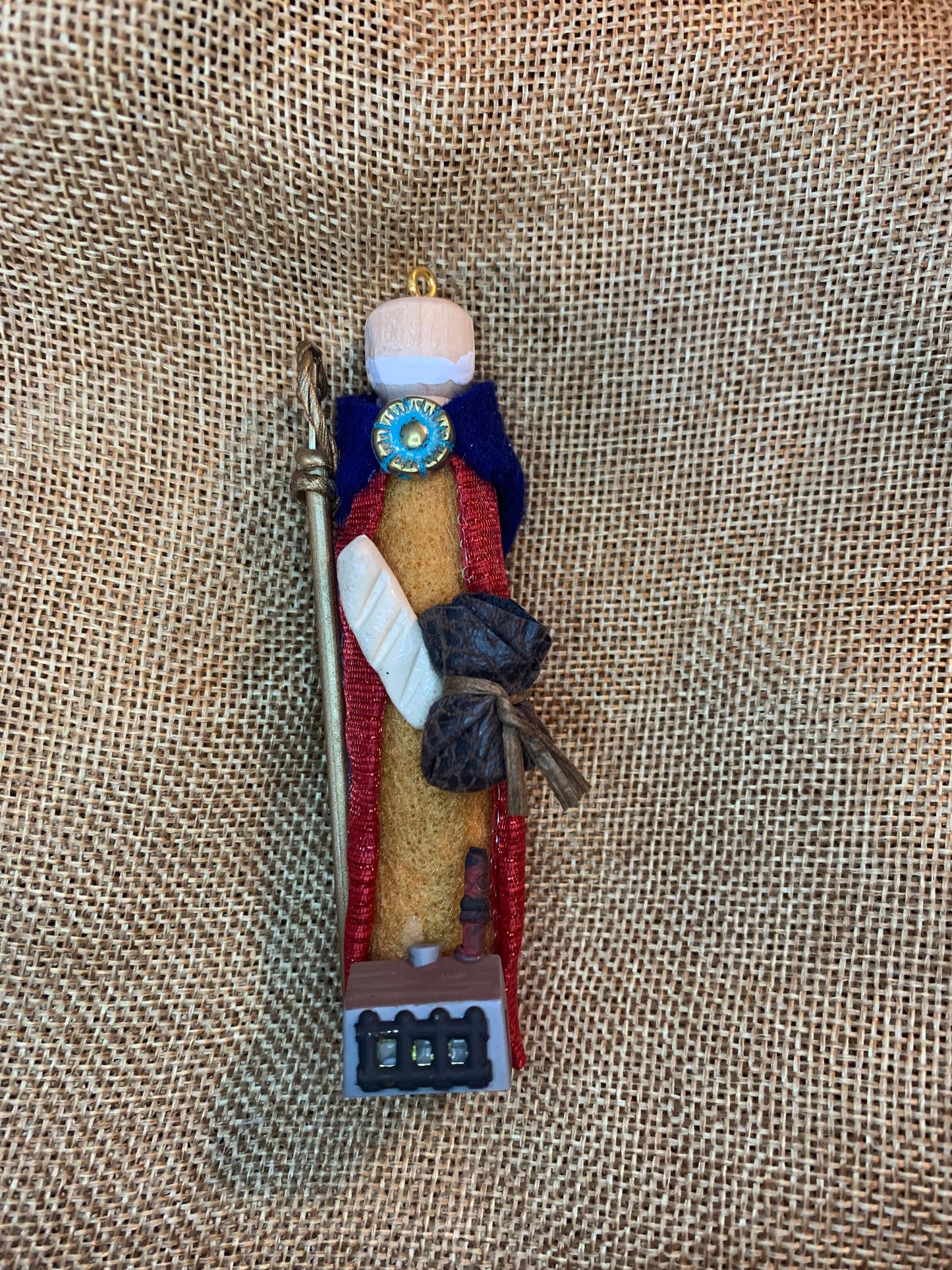 St. Owen Wooden Doll Ornament