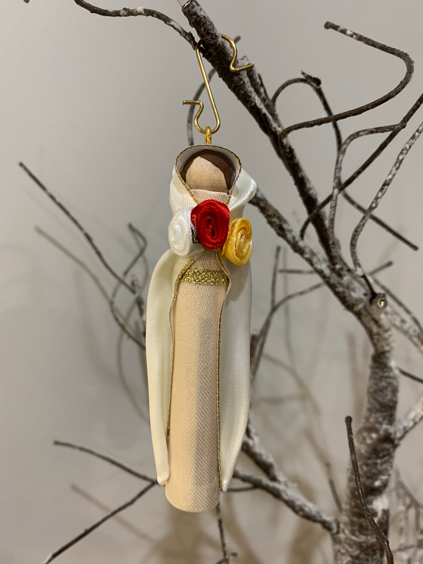 Rose Mystica (The Mystical Rose) Wooden Doll Ornament