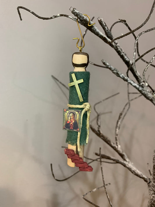 St Alexius Wooden Doll Ornament