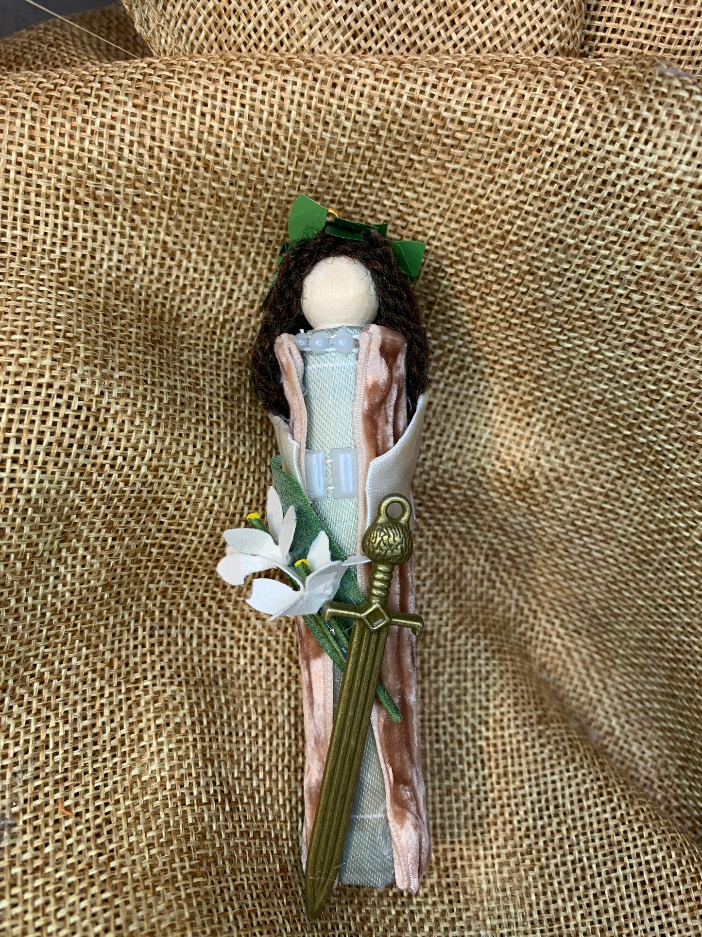 St Susanna Wooden Doll Ornament