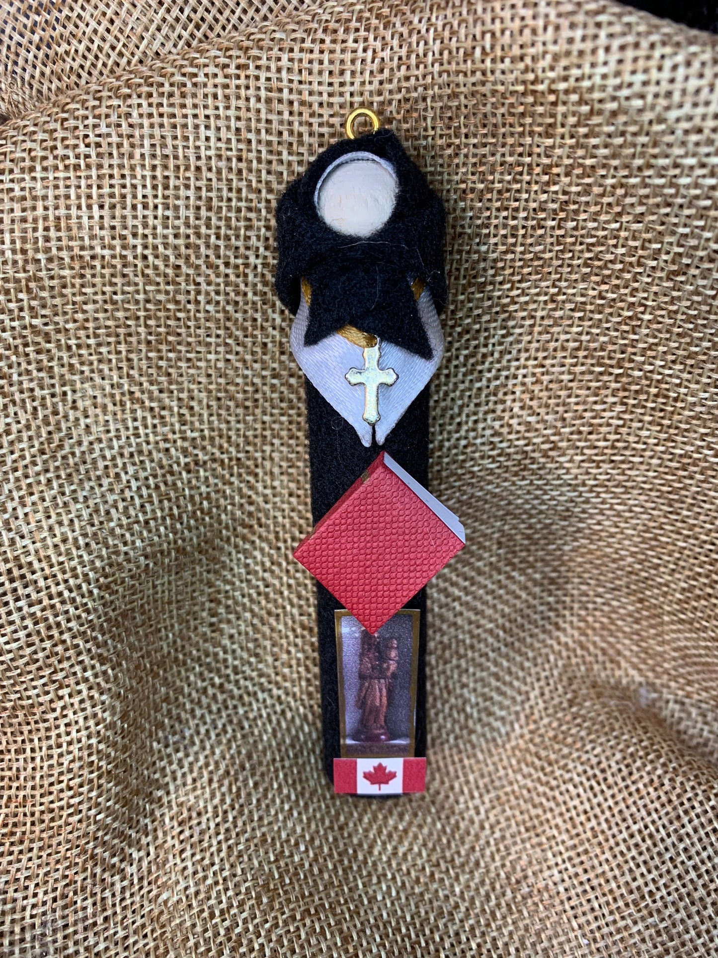 St. Marguerite Bourgeoys Wooden Doll Ornament