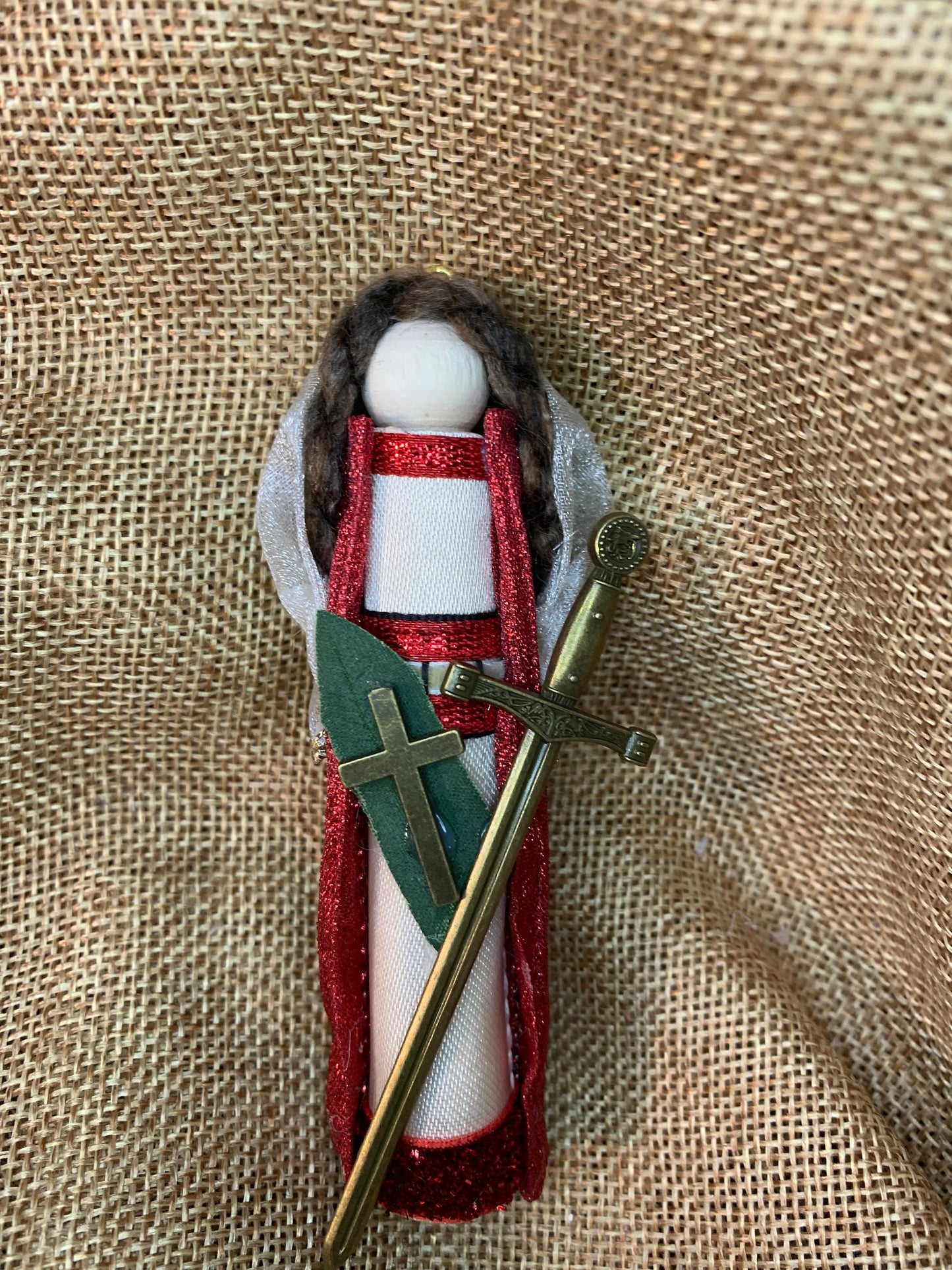 St Sabina Wooden Doll Ornament