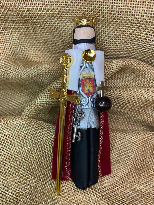 St. Ferdinand III Wooden Doll Ornament