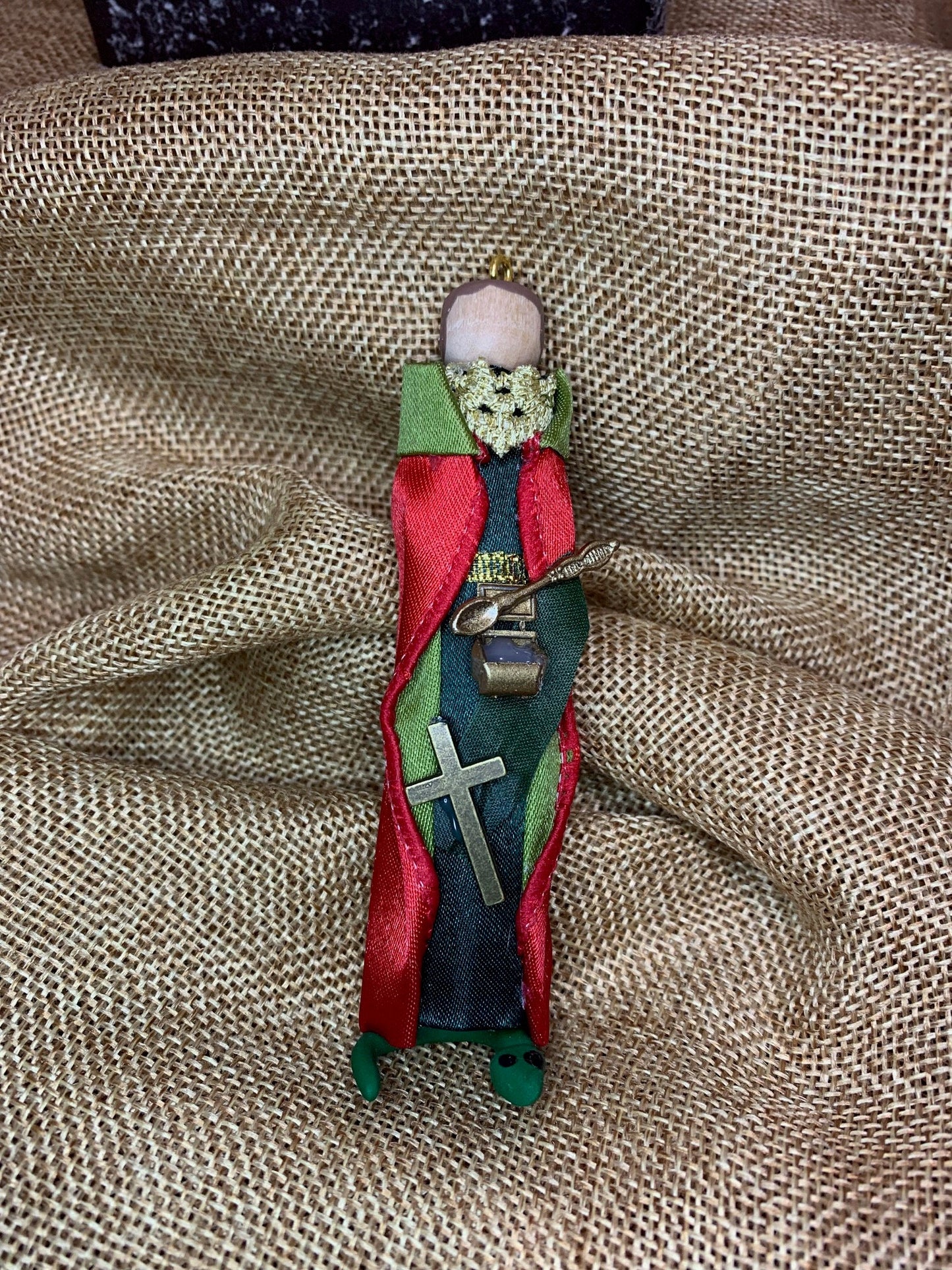 St. Pantaleon Wooden Doll Ornament