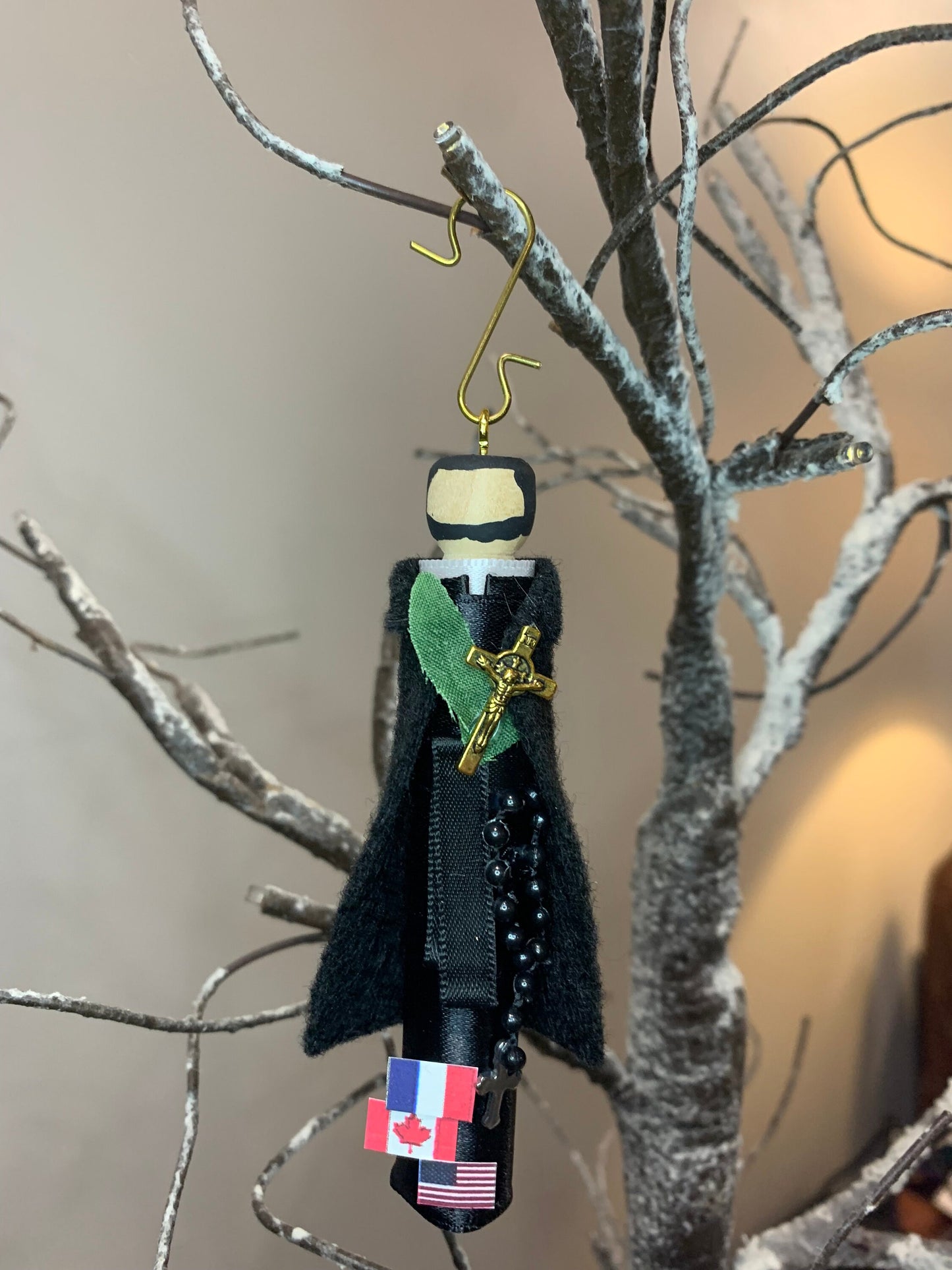 St. Jean de Brebeuf Wooden Doll Ornament