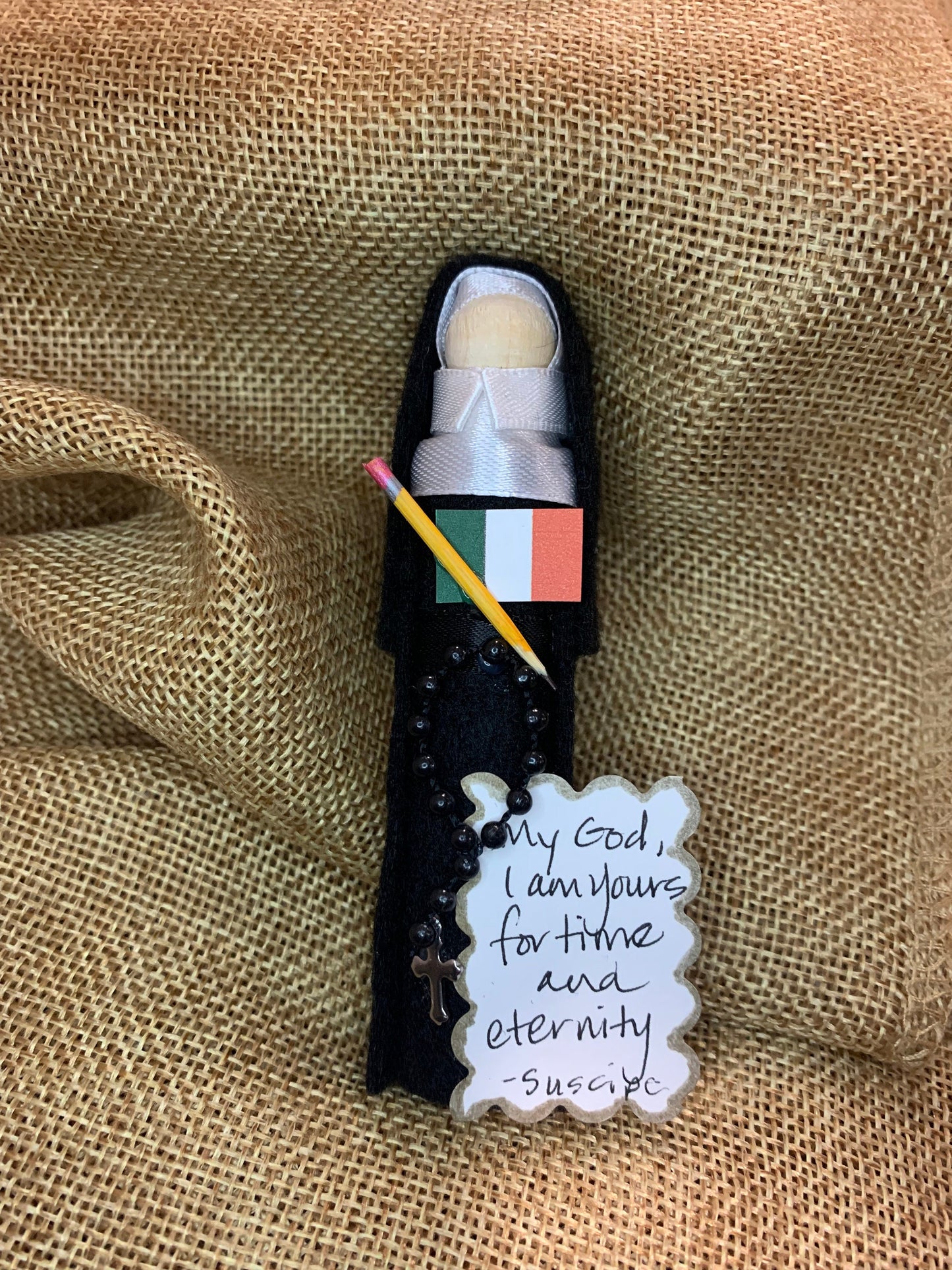 Venerable Mary Catherine McAuley Wooden Doll Ornament